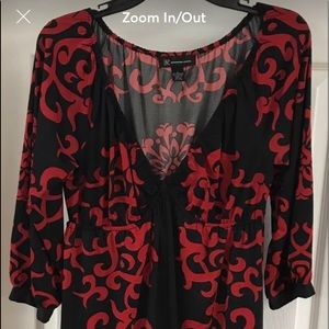 Beautiful black and red casual dress